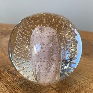 Brand new hand made in Poland Crystal paperweight stunning piece F&C maker